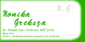 monika greksza business card